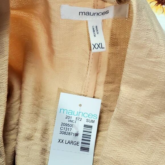 Maurices XXL Buttercream Yellow Button Front Blouse Top - Picture 4 of 5